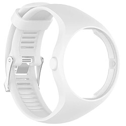 Wewoo Bracelet pour montre connectée Dragonne Sport en silicone POLAR M200 Blanc