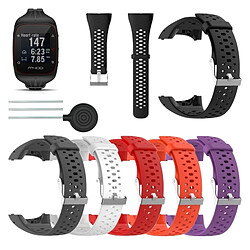 Wewoo Bracelet pour montre connectée Dragonne Sport en silicone POLAR M400 / M430 Violet pas cher