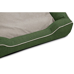 Acheter Courtois Laville Panier pour chien et chat 100 x 80 cm tissu vert et beige clair - BONNIE