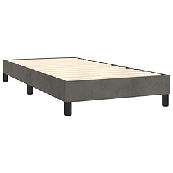 Avis vidaXL Sommier à lattes de lit avec matelas Gris foncé 100x200 cm