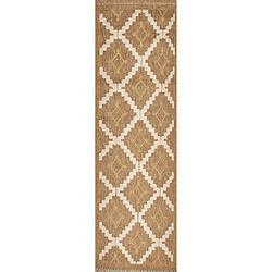 Acheter Jardindeco Tapis intérieur extérieur aspect jute jaune Tijuana 9041 230 x 160 cm.