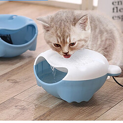 Universal Fontaine d'eau pour animaux d'accouchement éclairée automatique Fontaine pour chiens d'accouchement électrique USB Distributeur d'eau chaude Bol de boisson pour chats | Fournitures d'alimentation pour chats (bleu)