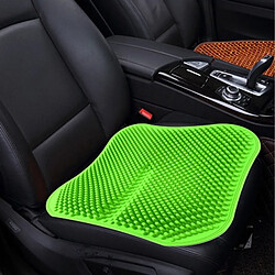 Wewoo Coussin de siège de voiture vert Massage dos nu Haute mémoire Silicone Mesh Respirant Silica Gel Housses de de 