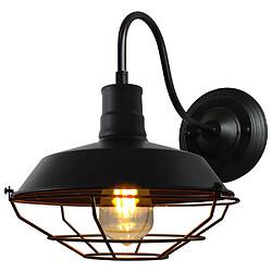 Stoex Applique Murale Industrielle Rustique Interieur Cage Lampe Suspension vintage Luminaire pour Maison de Champagne Café Loft Cuisine Salon et chambre d'hôtel 