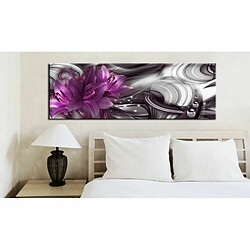 Paris Prix Tableau Imprimé Fond Violet 50 x 150 cm