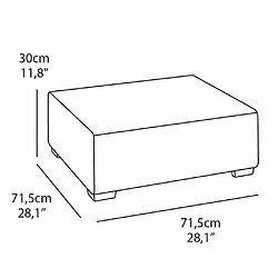 Keter Table d'extérieur Salta/Sapporo Graphite 236104 pas cher