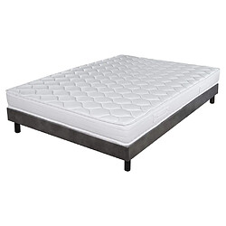 Ebac Matelas + sommier 140x190 Mousse - Decokit - Soutien medium - Sommier démonté - Béton Sommier + Pieds + Matelas Béton DecoKit 140x190. NOTE : Sommiers livré en kit à monter soi-même - Matelas livré roulé sous emballage plastique attendre 24h avant utilisation pour qu'il retrouve sa forme. Sommier en kit + pieds ; livré en carton à monter ;