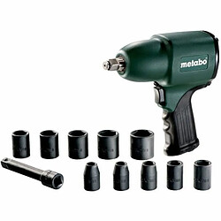 Tournevis Metabo DSSW 360 Boulonneuse à choc à air comprimé METABO DSSW 360 set 1/2 + 10 clés à douilles - 6.04118.50