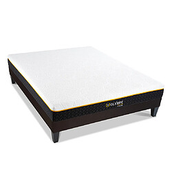 Olympe Literie Ensemble Olympe Ensemble OLYMPE 140x190 cm | Matelas Mémoire de forme + Sommier Bois