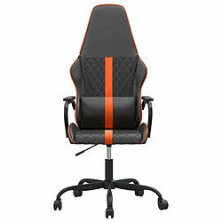 Avis Maison Chic Chaise Gaming | Chaise de jeu de massage Ergonomique | Chaises de Bureau orange et noir similicuir -GKD59731