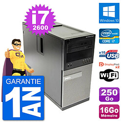 PC Tour Dell 7010 Intel Core i7-2600 RAM 16Go Disque Dur 250Go Windows 10 Wifi · Occasion 