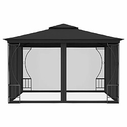 Maison Chic Tonnelle | Pergola avec moustiquaire 300x300x265 cm Anthracite -GKD40438