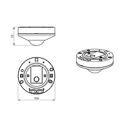 Beg détecteur de présence - 360 degrès - 1 canal - faux plafond - diamètre 63 mm - b.e.g 92197