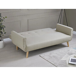 Avis Concept Usine Canapé scandinave convertible 3 places beige MALMO