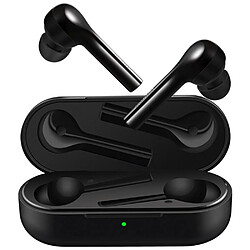 Justgreenbox Écouteurs sans fil Stéréo Assistant vocal IP54 Étanche In-Ear Double Tap Control 12 heures, Noir 