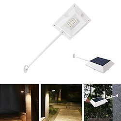 Universal Imperméable à l'eau 10 LED capteur de mouvement infrarouge solaire extérieur lampe murale de sécurité poteau d'installation adapté à la maison(blanche) pas cher