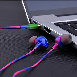 Avis GUPBOO Gradient Bass Sports Headphones Filaire In-Ear Headphones avec micro Music Headphones pour Computer Mobile T