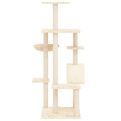 Acheter Arbre à chat avec griffoirs,niche pour chat en sisal Crème 142 cm -MN99429