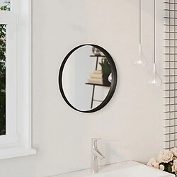 Maison Chic Miroir mural | Miroir Décoration pour Maison Salle de Bain Noir 40 cm -GKD86838