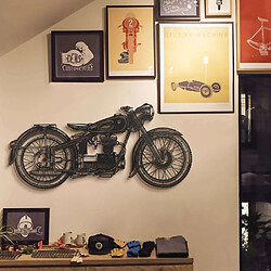 Hanah Home Decoration murale en métal Café racer.