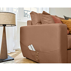 Acheter Bestmobilier Astoria - canapé d'angle réversible 4 places - convertible avec coffre - en cuir vegan