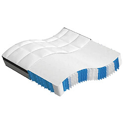 vidaXL Matelas à ressorts ensachés dureté moyenne 200x200 cm