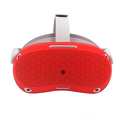 Housse de protection en silicone accessoires lunettes VR pour Pico Neo 4 VR - Rouge
