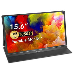 Moniteur Portable - ARZOPA®15,6" Écran d’affichage Haut-Parleur 1920*1080 Dalle IPS HDMI USB PS3 PS4 Universel pour les Jeux (15.8*1080P)