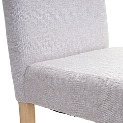 Acheter Decoshop26 Lot de 2 chaises de salle à manger en tissu gris pieds en bois massif laqué clairs CDS04461