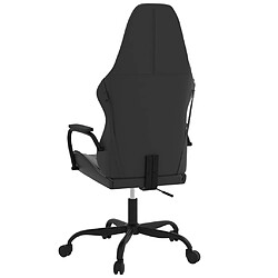 Maison Chic Chaise de jeu, Chaise gaming, Fauteuil gamer d'ordinateur,Chaise de Bureau Noir et gris Similicuir -GKD26745 pas cher