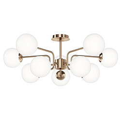 MAYTONI Plafonnier Globe Moderne 10 Lumières Laiton E14 