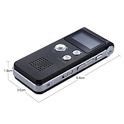 Avis Dictaphone Professionnel USB 8GB Avec Enregistreur Vocal, Lecteur MP3 WAV et Fonction VAR ROM 8 Go Noir YONIS