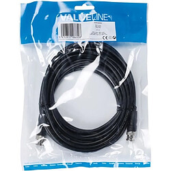 VALUELINE VLVP01000B10 Câble vidéo BNC - Mâle - 5.00 m - Noir 