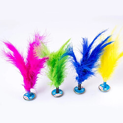 Wewoo Ballon 5 PCS Turquie plume Kick Shuttlecock pied exercice jouet, Couleur Aléatoire