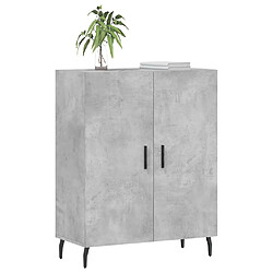 Avis Maison Chic Buffet,Meuble de Rangement,commode pour salon,Cuisine gris béton 69,5x34x90 cm bois d'ingénierie -MN44911