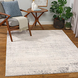 Surya KARIN - Tapis abstrait, Gris et Blanc cassé - 160x215cm