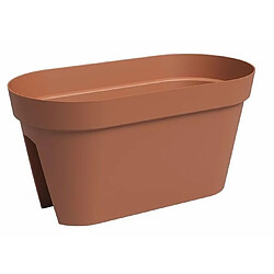 Jardiniere Balcon - Plastique - Terre cuite - Rectangulaire - L60 x P30 x H30cm - ARTEVASI