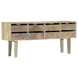 Maison Chic Buffet,Meuble de Rangement,commode pour salon,Cuisine 140 x 30 x 60 cm Bois de manguier massif -MN73679