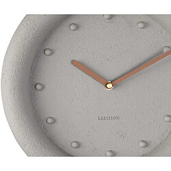 Acheter Karlsson Horloge ronde en résine Petra 30 cm Gris.