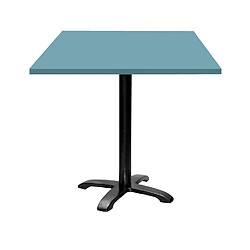 Restootab Table 70x70cm - modèle Bazila bleu cèdre