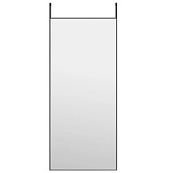 vidaXL Miroir de porte Noir 40x100 cm Verre et aluminium