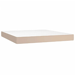 Acheter Maison Chic Lit Adulte - Lit simple Lit à sommier tapissier avec matelas moelleux - Meuble de Chambre - Cappuccino 160x200 cm -MN61514