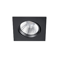 Lumière Downlight Encastrable Carré Moderne Noir Mat 3000K IP23 