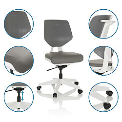 Avis Siège de travail / Siège de bureau MOVE WORK 3D Plastique/PVC gris hjh OFFICE