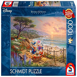 Avis Schmidt Spiele- Thomas Kinkade Disney Donald et Daisy sur la Plage 1000 pièces Puzzle, 59951, coloré