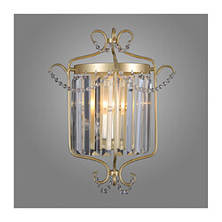 Luminaire Center Applique murale en cristal Rinaldo Champagne doré