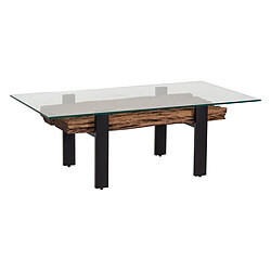 Table Basse Romimex Marron Noir 70 x 45 x 130 cm 