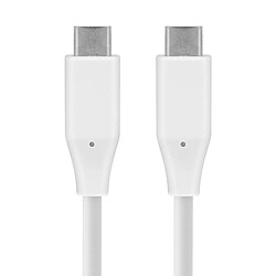 Câble USB C vers USB C Charge & Synchro Ultra-rapide 1m Original LG Blanc 