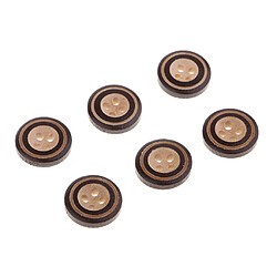 Acheter 100pcs 4 trous en bois boutons boutons décoratifs pour la fabrication de cartes café DIY