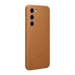 Avis Coque en cuir pour Samsung Galaxy S23+ 5G Beige Crème